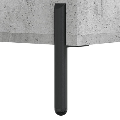 Hoge Kast 69,5X34X180 Cm Bewerkt Hout Betongrijs
