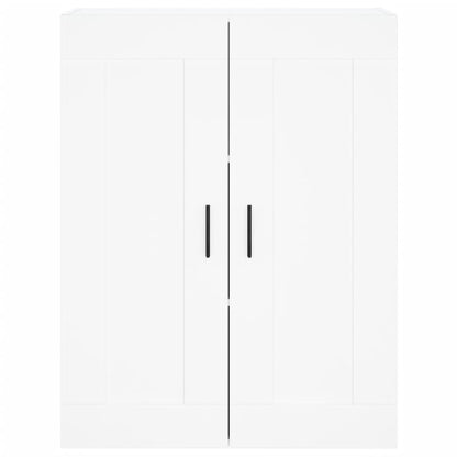 Hoge Kast 69,5X34X180 Cm Bewerkt Hout Wit