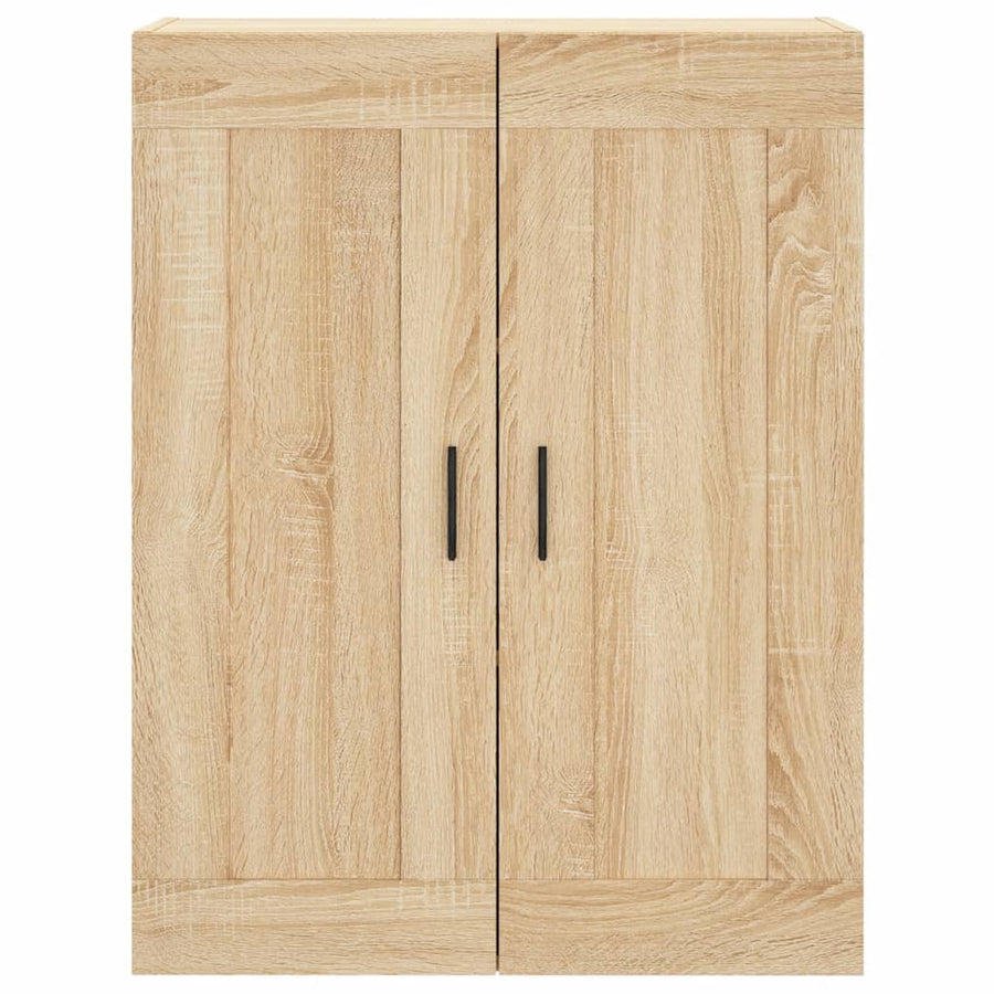 Hoge Kast 69,5X34X180 Cm Bewerkt Hout Kleurig Sonoma eiken