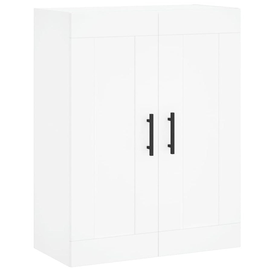 Hoge Kast 69,5X34X180 Cm Bewerkt Hout Wit