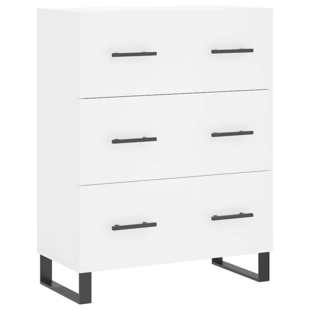 Hoge Kast 69,5X34X180 Cm Bewerkt Hout Wit