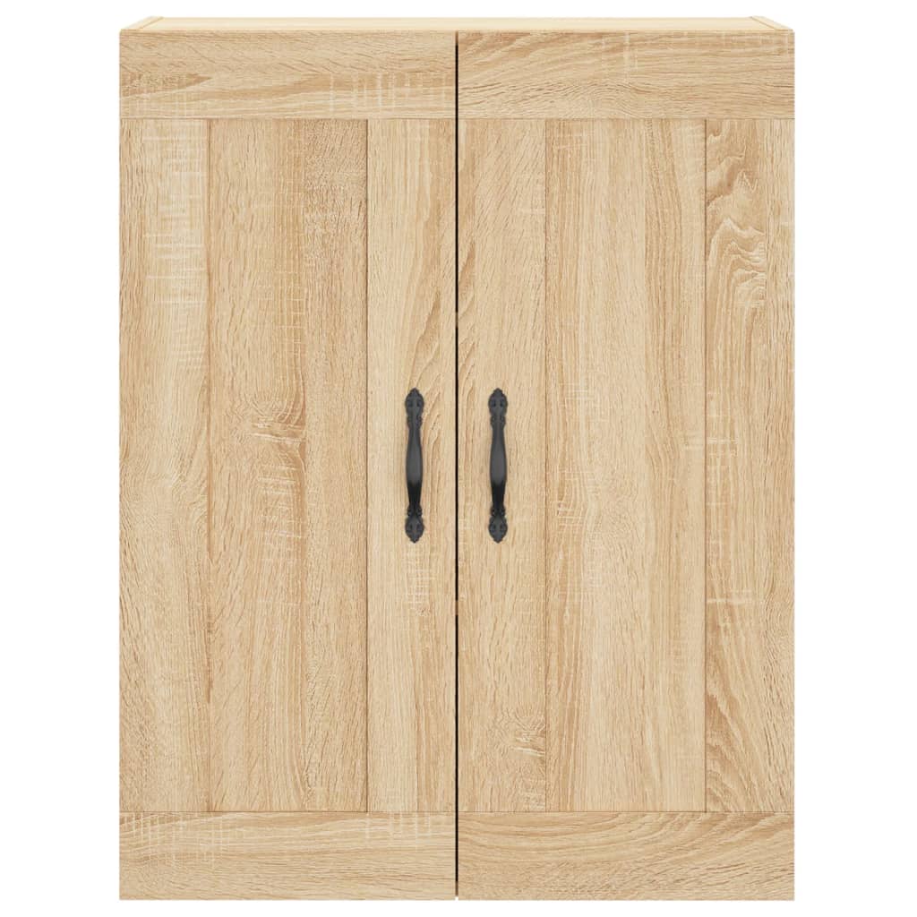 Hoge Kast 69,5X34X180 Cm Bewerkt Hout Kleurig Sonoma eiken