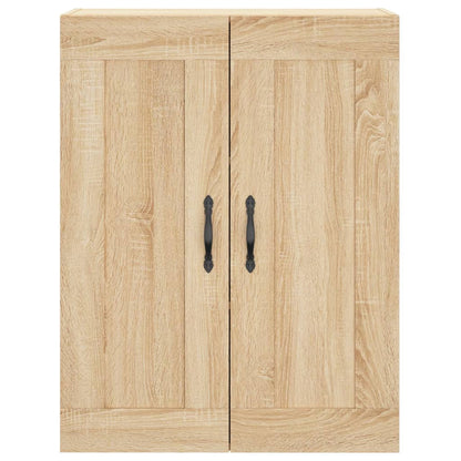Hoge Kast 69,5X34X180 Cm Bewerkt Hout Kleurig Sonoma eiken