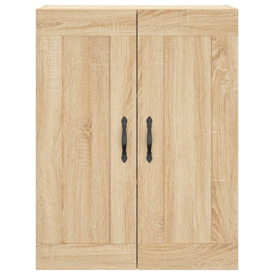 Hoge Kast 69,5X34X180 Cm Bewerkt Hout Kleurig Sonoma eiken