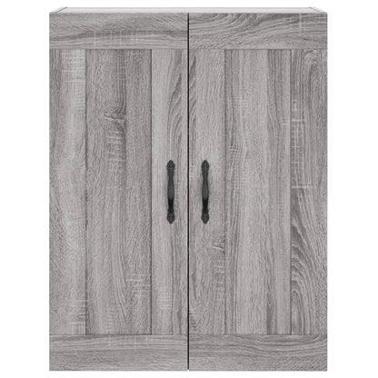 Hoge kast 69,5x34x180 cm bewerkt hout grijs sonoma eikenkleurig