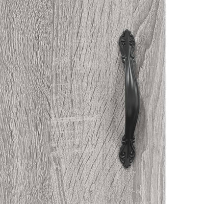 Hoge kast 69,5x34x180 cm bewerkt hout grijs sonoma eikenkleurig