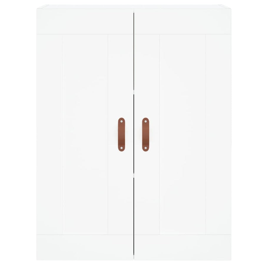 Hoge Kast 69,5X34X180 Cm Bewerkt Hout Wit