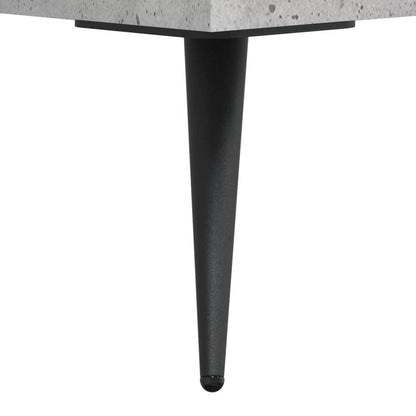 Hoge Kast 69,5X34X180 Cm Bewerkt Hout Betongrijs