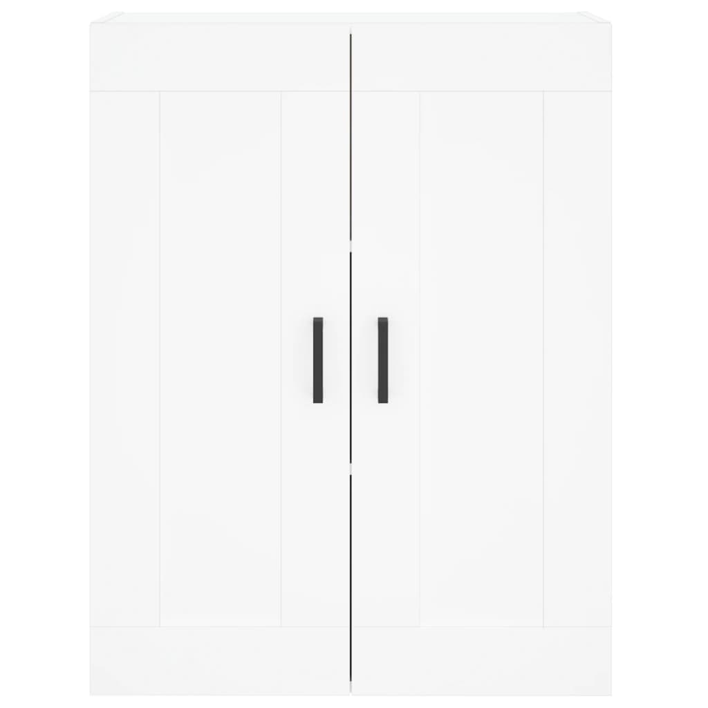 Hoge Kast 69,5X34X180 Cm Bewerkt Hout Wit