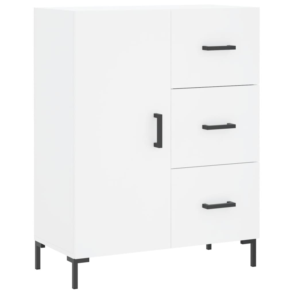 Hoge Kast 69,5X34X180 Cm Bewerkt Hout Wit