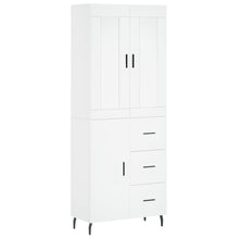 Hoge Kast 69,5X34X180 Cm Bewerkt Hout Wit