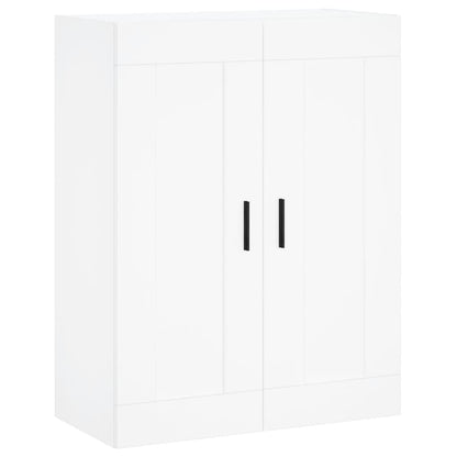Hoge Kast 69,5X34X180 Cm Bewerkt Hout Wit