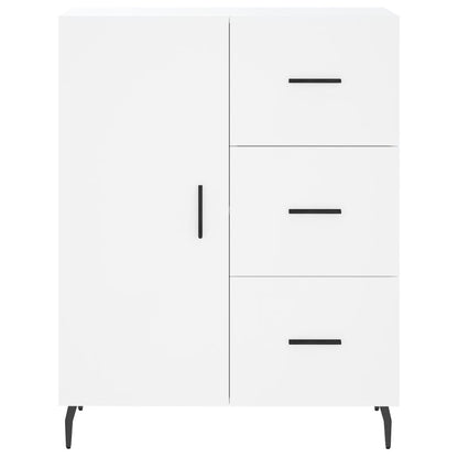 Hoge Kast 69,5X34X180 Cm Bewerkt Hout Wit