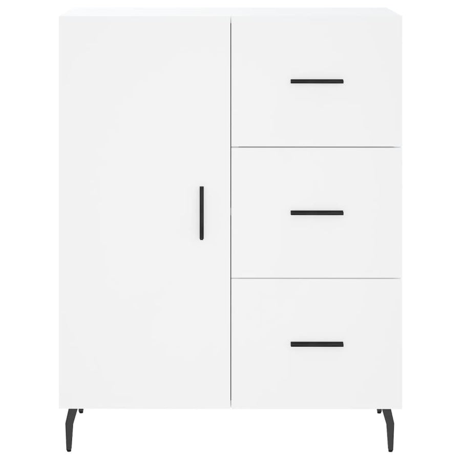 Hoge Kast 69,5X34X180 Cm Bewerkt Hout Wit