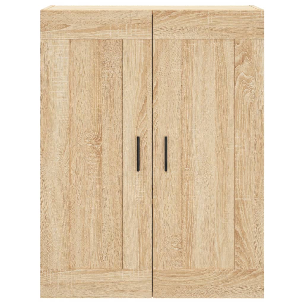 Hoge Kast 69,5X34X80 Cm Bewerkt Hout Kleurig Sonoma eiken 1 deur 3 lades