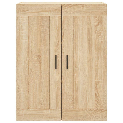 Hoge Kast 69,5X34X80 Cm Bewerkt Hout Kleurig Sonoma eiken 1 deur 3 lades