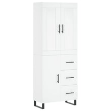 Hoge Kast 69,5X34X180 Cm Bewerkt Hout Wit