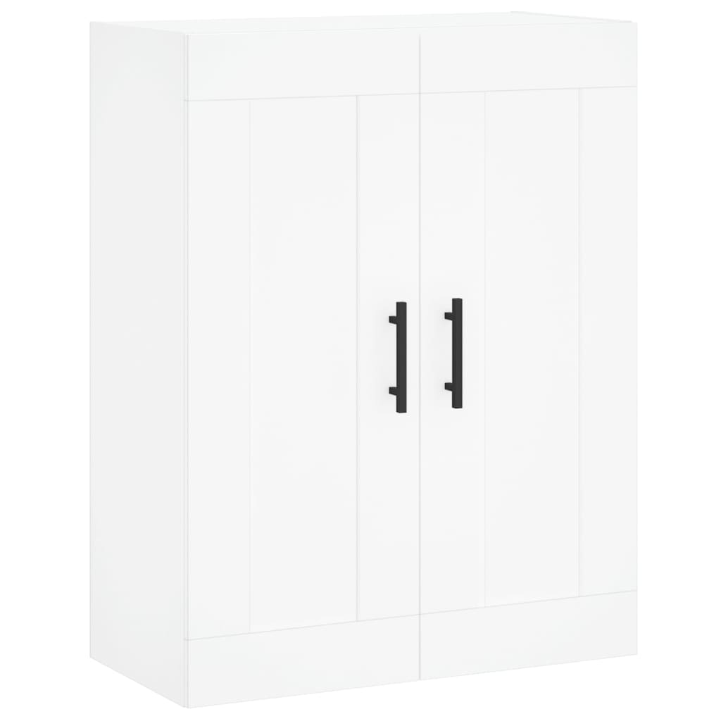 Hoge Kast 69,5X34X180 Cm Bewerkt Hout Wit