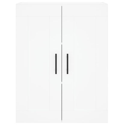 Hoge Kast 69,5X34X180 Cm Bewerkt Hout Wit