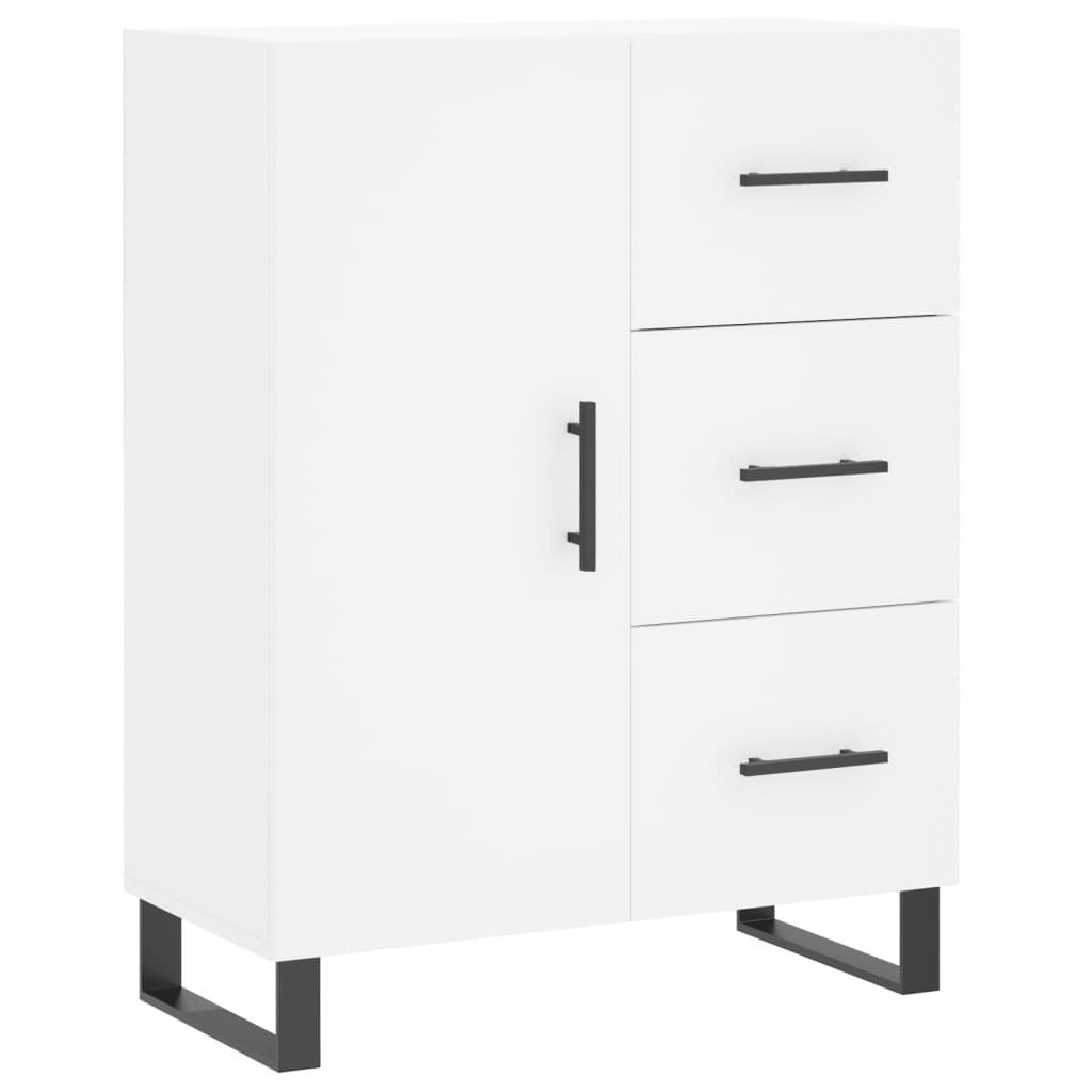 Hoge Kast 69,5X34X180 Cm Bewerkt Hout Wit