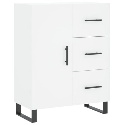 Hoge Kast 69,5X34X180 Cm Bewerkt Hout Wit
