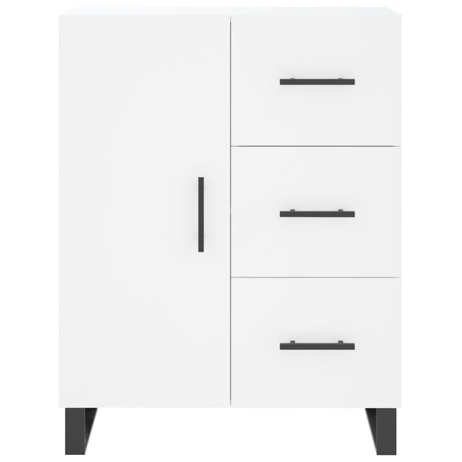 Hoge Kast 69,5X34X180 Cm Bewerkt Hout Wit