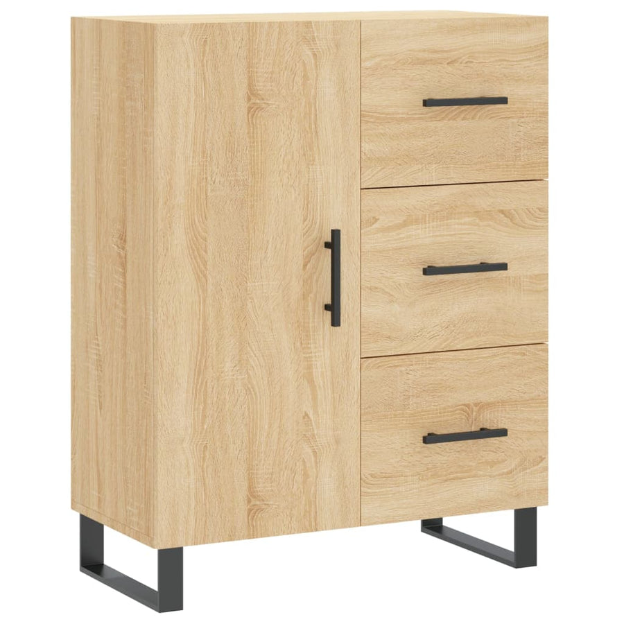 Hoge kast 69,5x34x180 cm bewerkt hout sonoma eikenkleurig