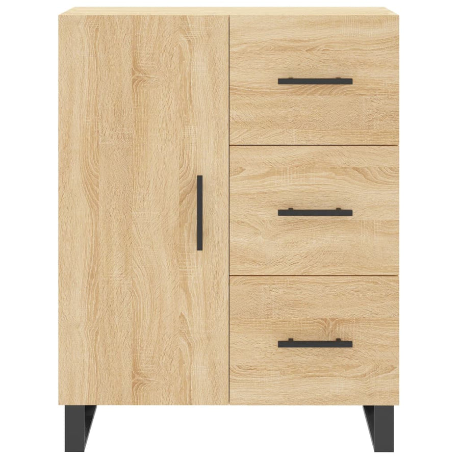 Hoge kast 69,5x34x180 cm bewerkt hout sonoma eikenkleurig