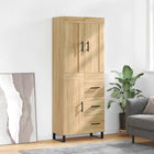 Tall cabinet 69.5x34x180 cm engineered wood Sonoma oak finish