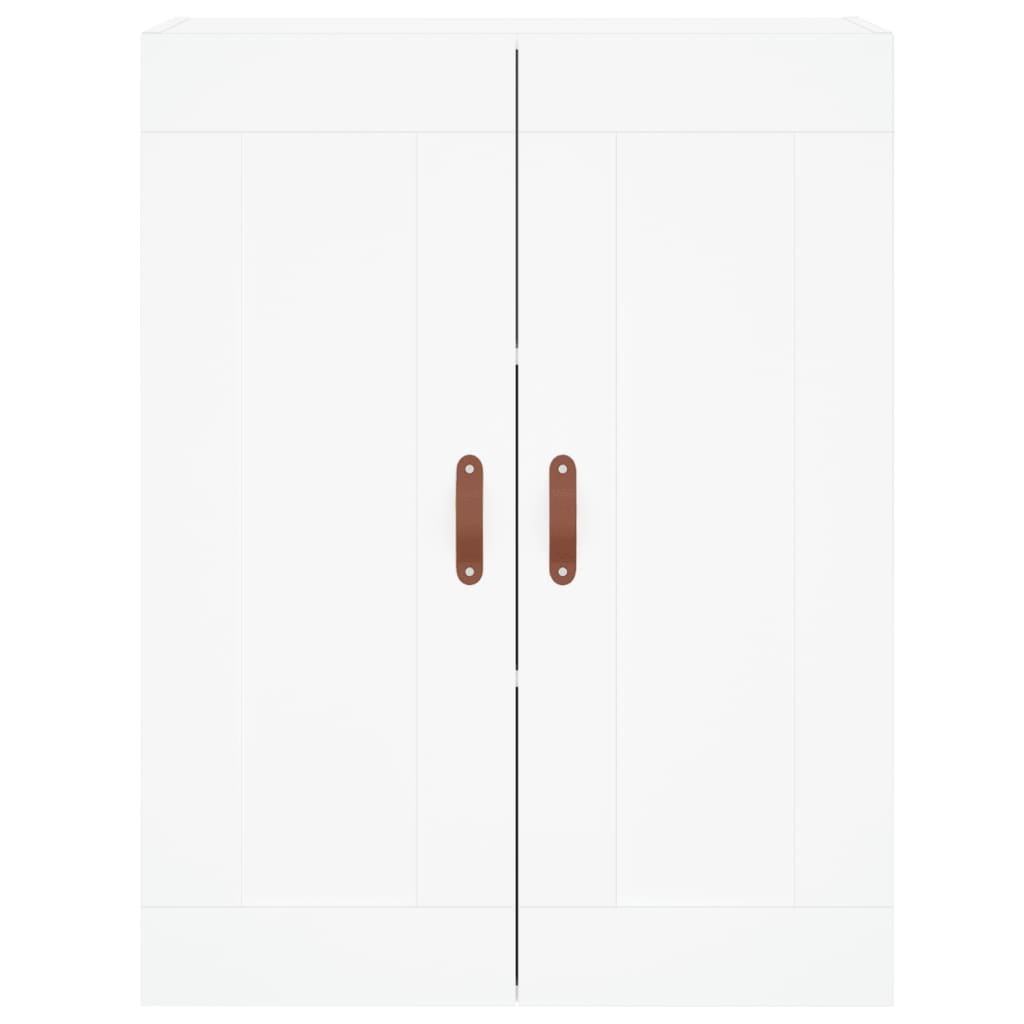 Hoge Kast 69,5X34X180 Cm Bewerkt Hout Wit