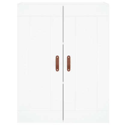 Hoge Kast 69,5X34X180 Cm Bewerkt Hout Wit