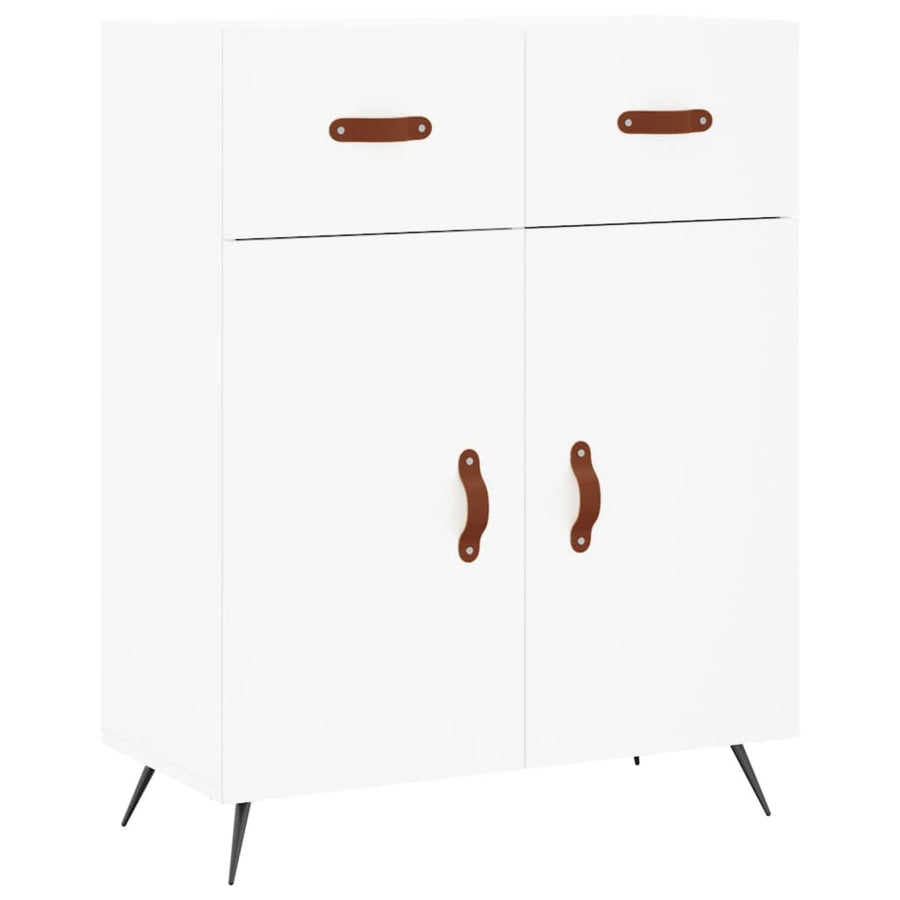 Hoge Kast 69,5X34X180 Cm Bewerkt Hout Wit