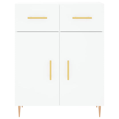 Hoge Kast 69,5X34X180 Cm Bewerkt Hout Wit