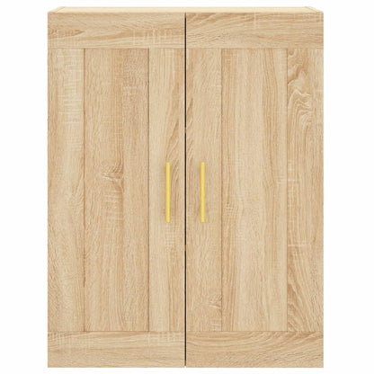 Hoge Kast 69,5X34X180 Cm Bewerkt Hout Kleurig Sonoma eiken