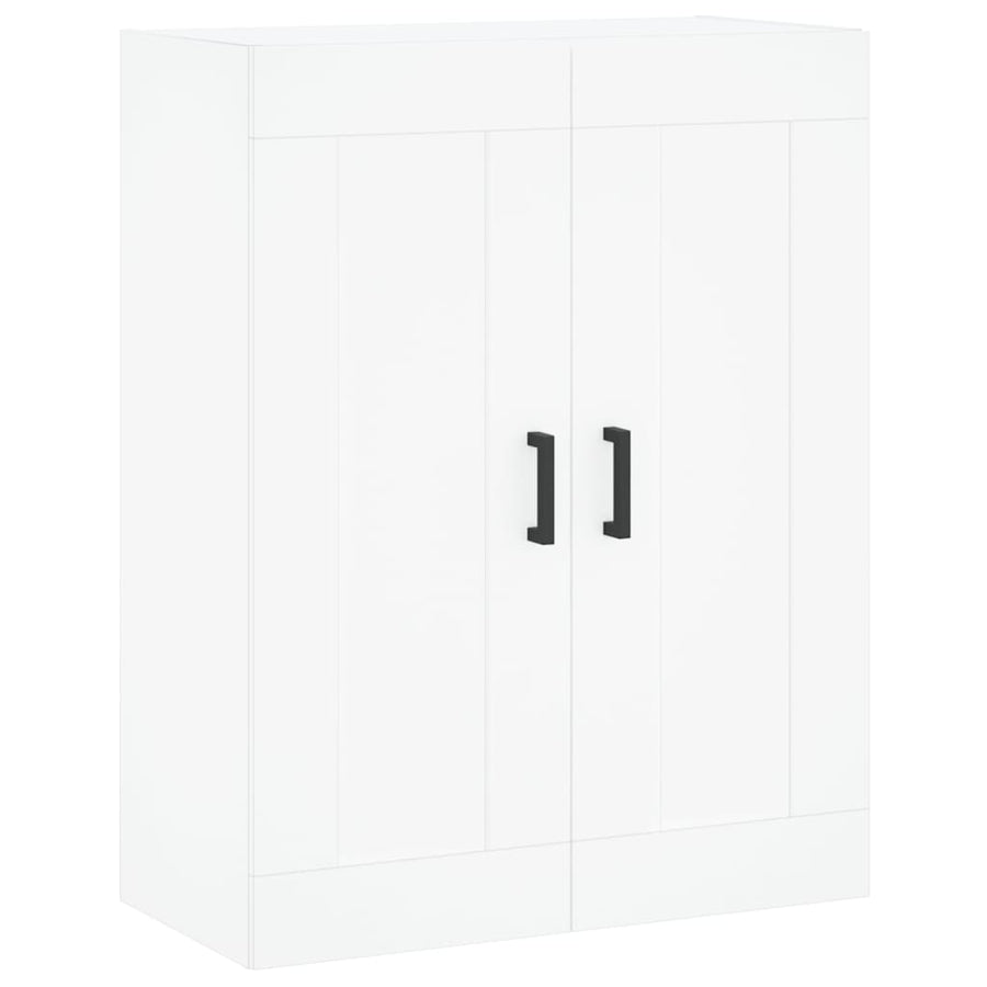 Hoge Kast 69,5X34X180 Cm Bewerkt Hout Wit