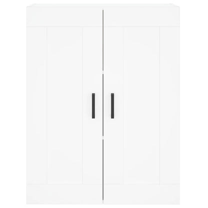 Hoge Kast 69,5X34X180 Cm Bewerkt Hout Wit