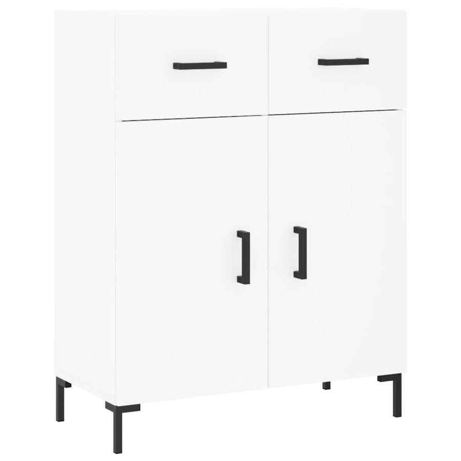 Hoge Kast 69,5X34X180 Cm Bewerkt Hout Wit
