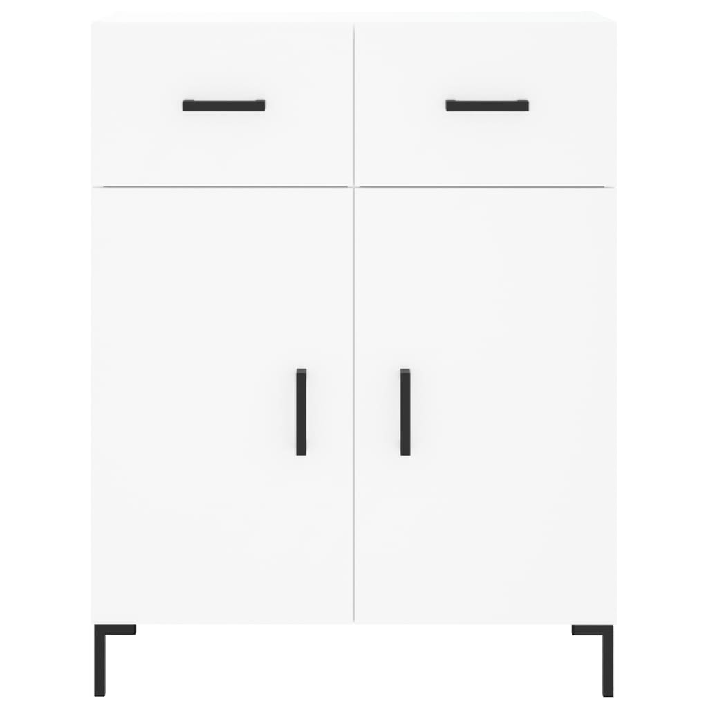 Hoge Kast 69,5X34X180 Cm Bewerkt Hout Wit