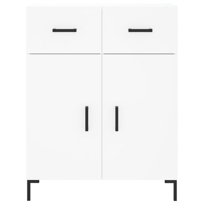 Hoge Kast 69,5X34X180 Cm Bewerkt Hout Wit