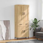 Hoge kast 69,5x34x80 cm bewerkt hout sonoma eiken