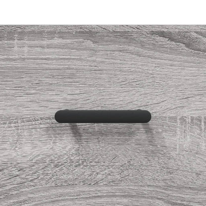 Hoge Kast 69,5X34X180 Cm Bewerkt Hout Eikenkleurig Grijs sonoma