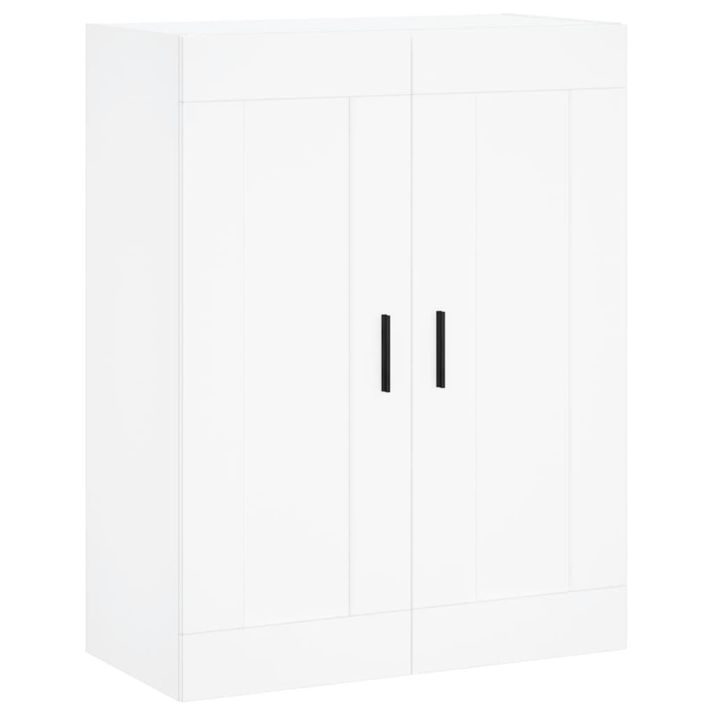Hoge Kast 69,5X34X180 Cm Bewerkt Hout Wit