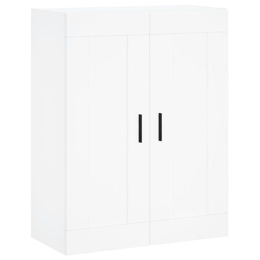 Hoge Kast 69,5X34X180 Cm Bewerkt Hout Wit