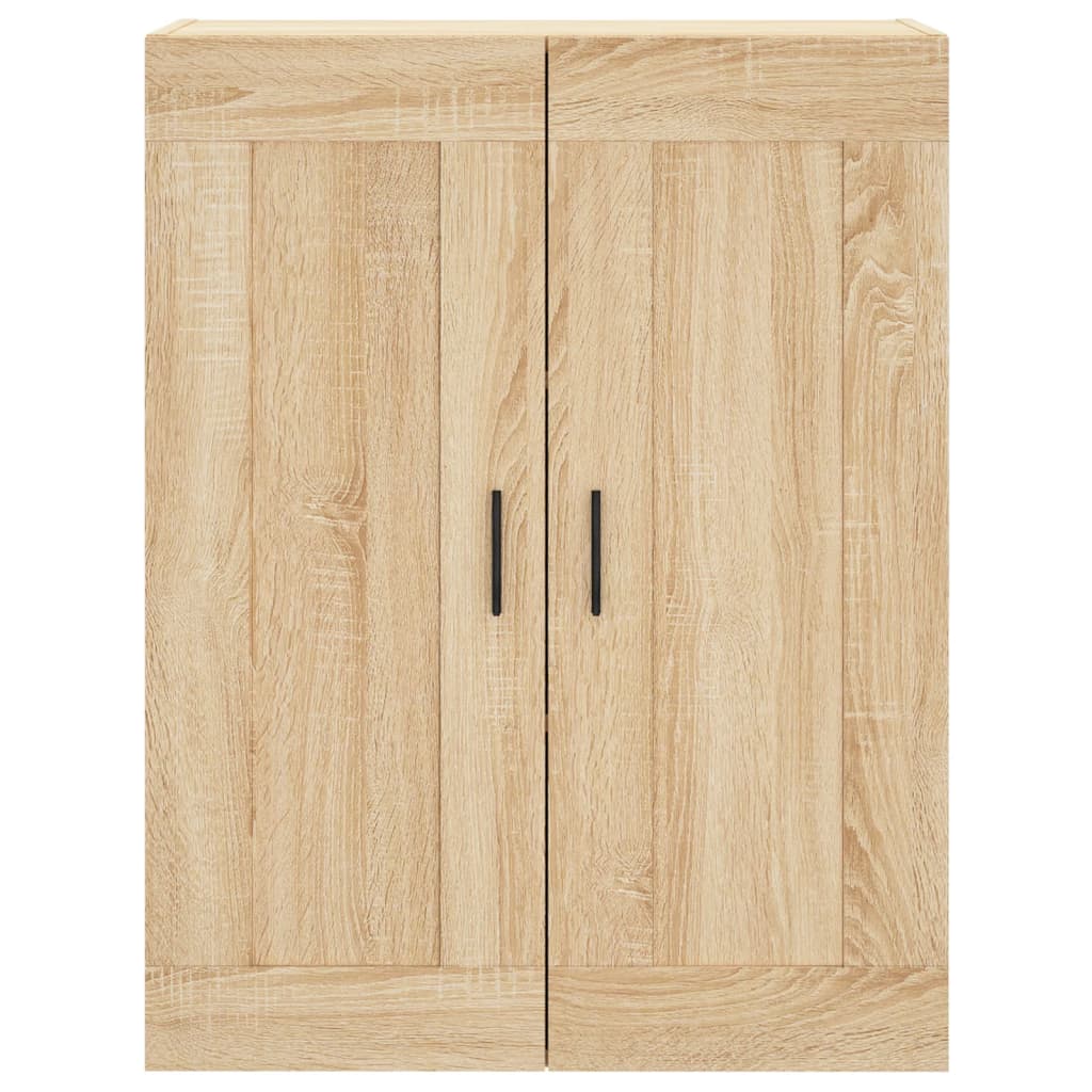 Hoge Kast 69,5X34X180 Cm Bewerkt Hout Kleurig Sonoma eiken