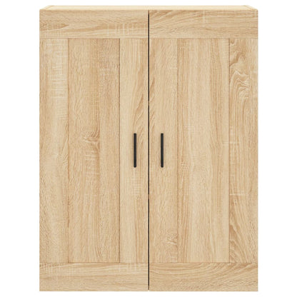 Hoge Kast 69,5X34X180 Cm Bewerkt Hout Kleurig Sonoma eiken