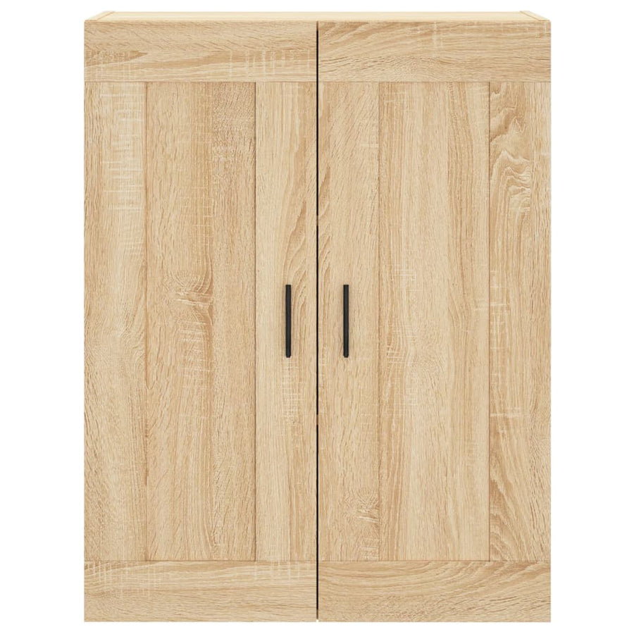 Hoge Kast 69,5X34X180 Cm Bewerkt Hout Kleurig Sonoma eiken