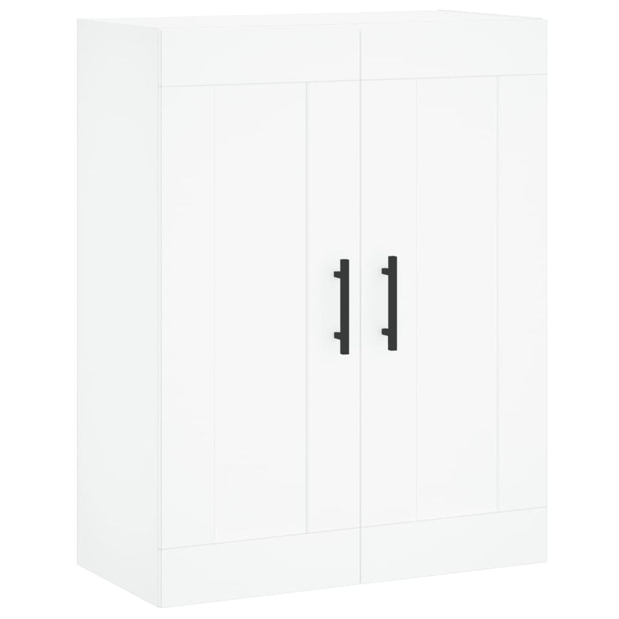 Hoge Kast 69,5X34X180 Cm Bewerkt Hout Wit