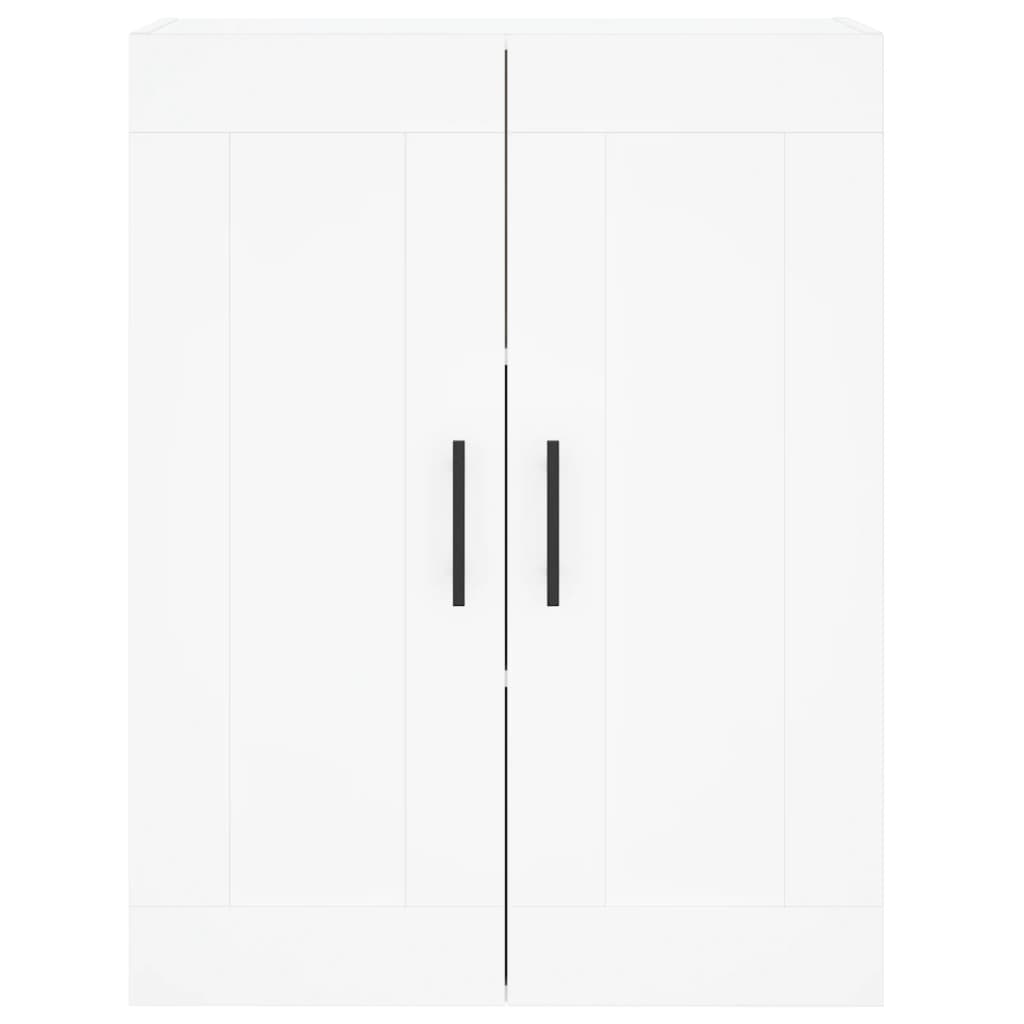 Hoge Kast 69,5X34X180 Cm Bewerkt Hout Wit