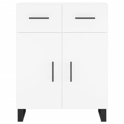 Hoge Kast 69,5X34X180 Cm Bewerkt Hout Wit