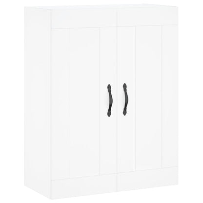 Hoge Kast 69,5X34X180 Cm Bewerkt Hout Wit